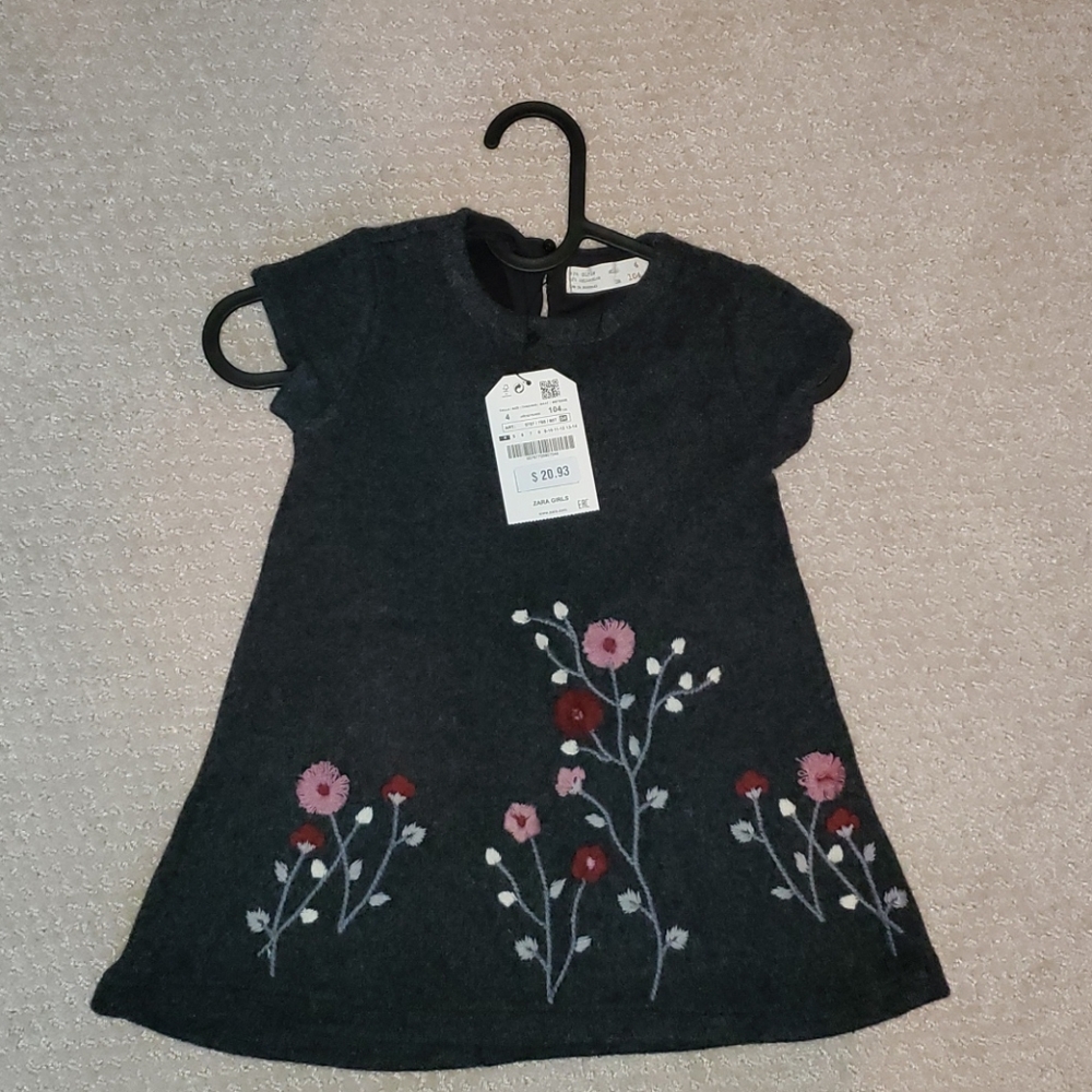 Nwt grils grey Zara dress